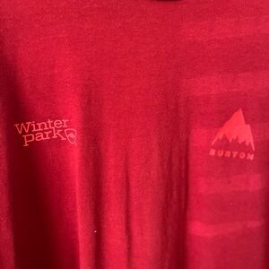 Burton x Winter Park Red Long sleeve Tee